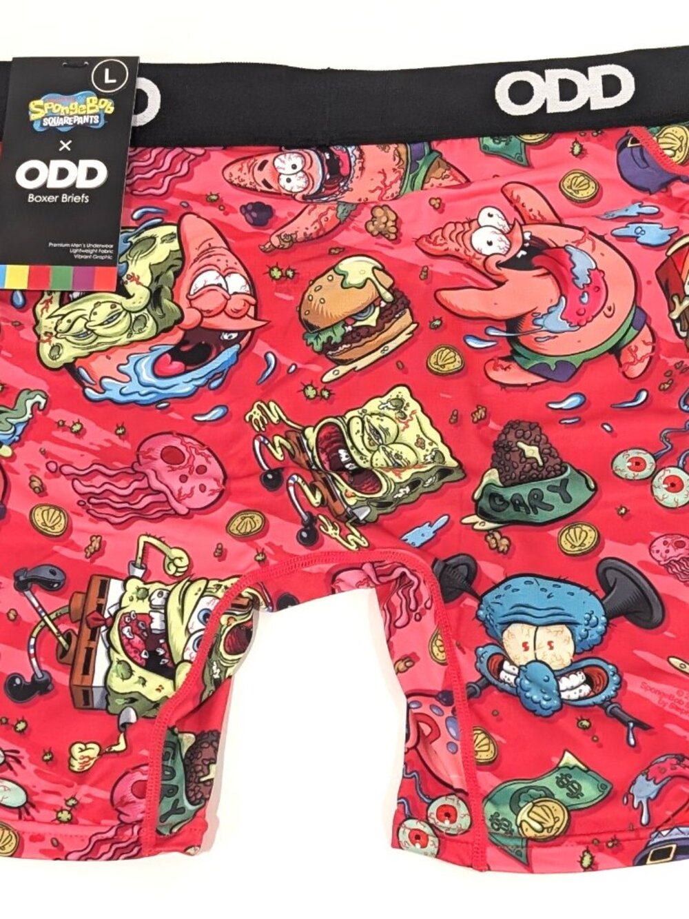 ODD Sox SpongeBob SquarePants Graphic Boxer Briefs Size L underwear NWT 🧽🩲